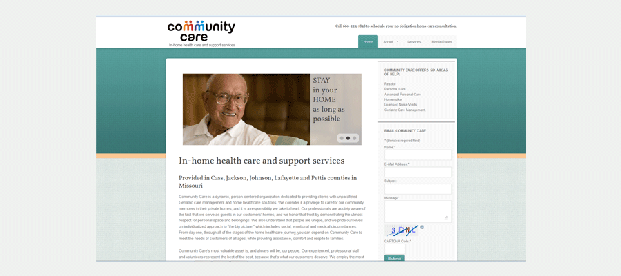 Community Care website